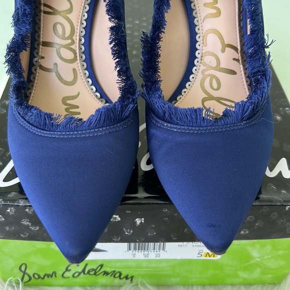 Sam Edelman Halan Satin Fringe Shoe - Picture 9 of 12